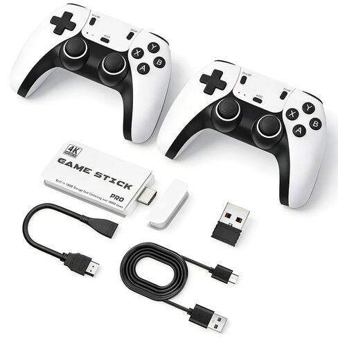 2026 M15 Retro Game Stick Pro، 128G، وحدة تحكم ألعاب ريترو، التوصيل والتشغيل لعصا ألعاب الفيديو التلفزيونية in Kuwait