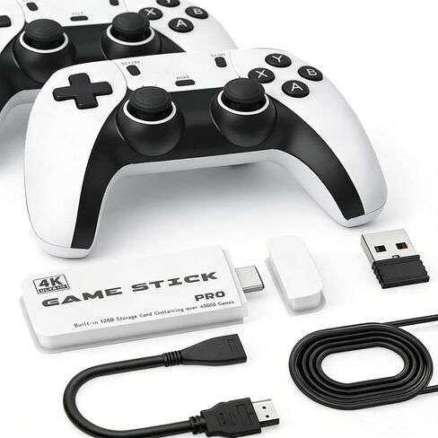 2026 M15 Retro Game Stick Pro، 128G، وحدة تحكم ألعاب ريترو، التوصيل والتشغيل لعصا ألعاب الفيديو التلفزيونية in Kuwait