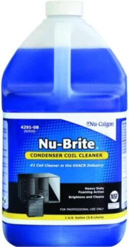 Nu-Calgon Auto Oil, 4291-08 Nu-Brite Condenser Coil Cleaner, Liquid, 1-Gallon in Kuwait