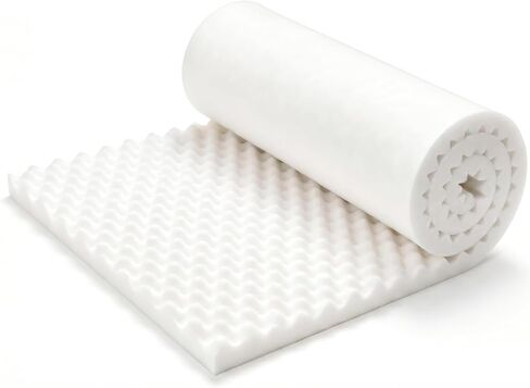 Egg Crate Foam 72 x 24 x 1 Inch, High Density Upholstery Foam Cushion, Pressure Relief Foam Cushion for Bed Sofa Chair Hospital, Cuttable Egg Crate Seat Cushion with Air Circulation (72 x 24 x 1 Inch) in Kuwait