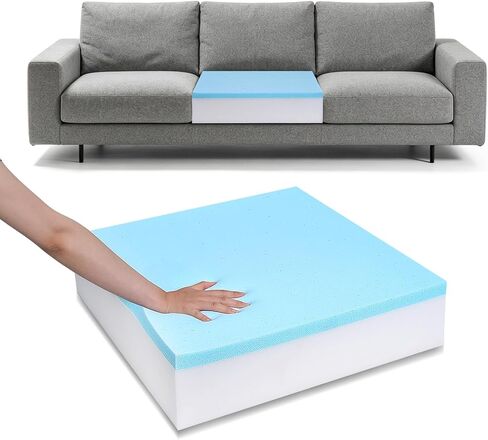 High Density Upholstery Foam 22"x22", 6" Thick Couch Cushion Replacement, Supportive Soft Sofa Cushion Inserts for Chair, RV, Boat, Cut to Size in Saudi Arabia