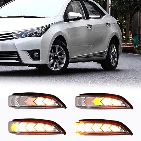 for Toyota for Corolla IM 2016 2017 2018 Car Left Right Rearview Mirror Dynamic Turn Signal Light Indicators Wing Mirror Indicator in Kuwait