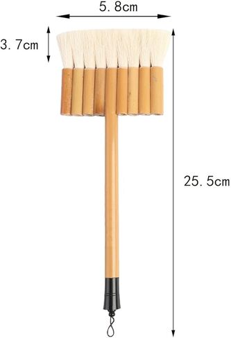 Goats Hair Hake Watercolor Paint Brush Artists Paint Brush Wooden Art Brushes Professional Drawing Supplies Paintbrush Suitable for Student, 9 Tube in Kuwait