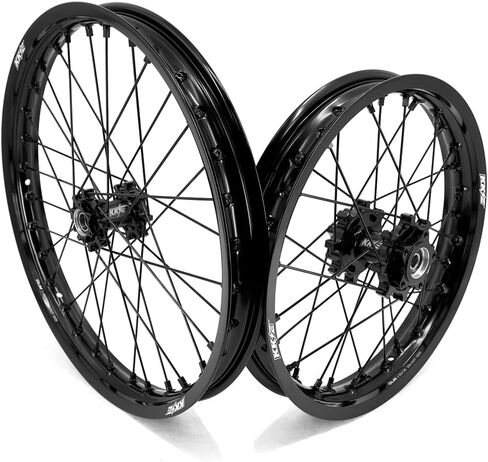 KKE 1.6 * 19 & 1.85 * 16 CNC Wheels Rim Fit E-moto Talaria Sting MX3 / R MX4 All Black Dirt Bike Electric Spoked wheels in Kuwait