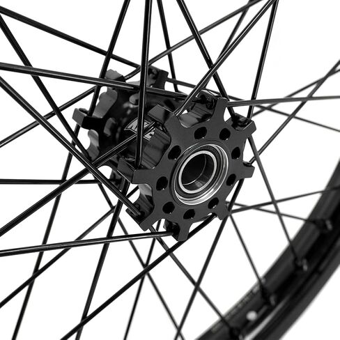KKE 1.6 * 19 & 1.85 * 16 CNC Wheels Rim Fit E-moto Talaria Sting MX3 / R MX4 All Black Dirt Bike Electric Spoked wheels in Kuwait