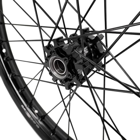 KKE 1.6 * 19 & 1.85 * 16 CNC Wheels Rim Fit E-moto Talaria Sting MX3 / R MX4 All Black Dirt Bike Electric Spoked wheels in Kuwait