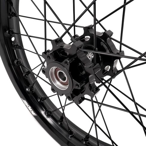 KKE 1.6 * 19 & 1.85 * 16 CNC Wheels Rim Fit E-moto Talaria Sting MX3 / R MX4 All Black Dirt Bike Electric Spoked wheels in Kuwait