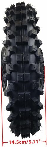 مجموعة إطارات حافة العجلة الخلفية مقاس 12 بوصة للدراجة الترابية 125cc tao TTR SSR CRF Apollo 15 مم يتضمن قرص فرامل 190 مم أنبوب إطار 80/100-12 مع دوار فرامل وضرس 428 41T in Kuwait