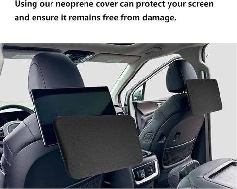 1.5mm Neoprene Screen Protector Cover for 2025 2026 Kia Carnival Rear Entertainment System with Elastic Strap Shock Absorption Scratch Resistant Dust Proof in Kuwait