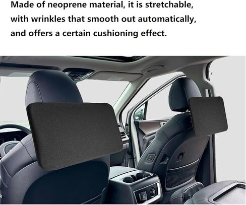 1.5mm Neoprene Screen Protector Cover for 2025 2026 Kia Carnival Rear Entertainment System with Elastic Strap Shock Absorption Scratch Resistant Dust Proof in Kuwait