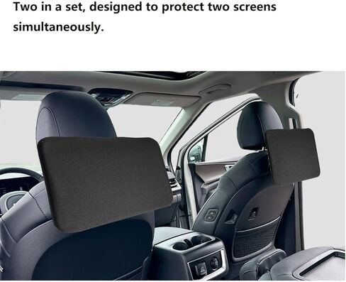 1.5mm Neoprene Screen Protector Cover for 2025 2026 Kia Carnival Rear Entertainment System with Elastic Strap Shock Absorption Scratch Resistant Dust Proof in Kuwait