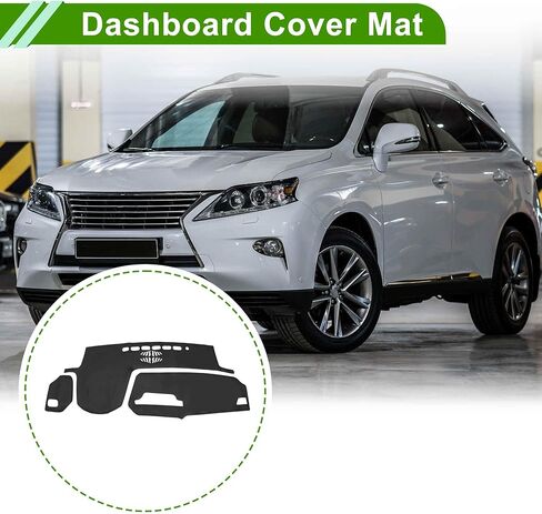 Dashboard Cover for Lexus RX 350 2020-2022 Dash Cover Mat Carpet Center Console Dash Cover Mat Car Interior Anti-Slip Faux Leather Black 1 Pc in Kuwait
