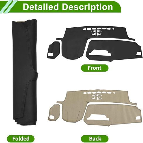 Dashboard Cover for Lexus RX 350 2020-2022 Dash Cover Mat Carpet Center Console Dash Cover Mat Car Interior Anti-Slip Faux Leather Black 1 Pc in Kuwait