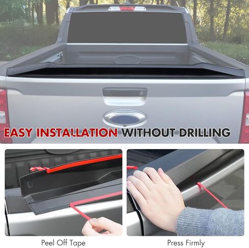 Mabett Tailgate Spoiler Wing Compatible with 2026,2022-2025 Ford Maverick, Exterior Rear Trunk Lip Molding Trim No Drill Adhesive Install Accessories in Kuwait