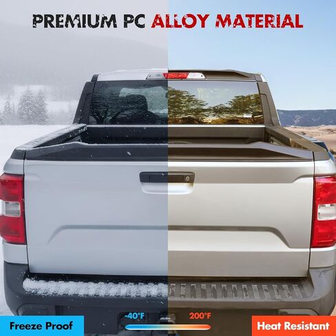 Mabett Tailgate Spoiler Wing Compatible with 2026,2022-2025 Ford Maverick, Exterior Rear Trunk Lip Molding Trim No Drill Adhesive Install Accessories in Kuwait