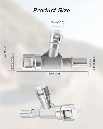 800-414HP ألومنيوم معدني HVAC سخان خرطوم تي شيرت مناسب لكاديلاك إسكاليد 2002-2014 تشيفي سيلفرادو 2007-2014 مناسب لجي إم سي سييرا يوكون، استبدل 15055342 in Kuwait