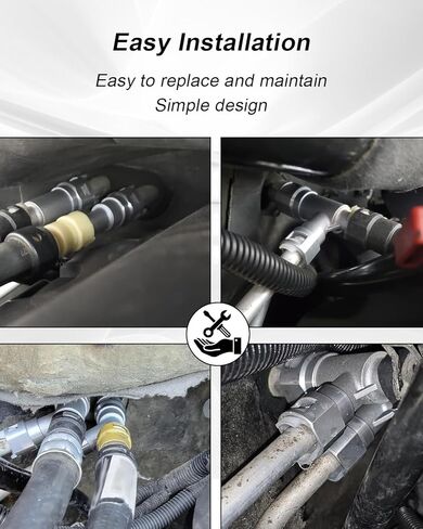 800-414HP ألومنيوم معدني HVAC سخان خرطوم تي شيرت مناسب لكاديلاك إسكاليد 2002-2014 تشيفي سيلفرادو 2007-2014 مناسب لجي إم سي سييرا يوكون، استبدل 15055342 in Kuwait