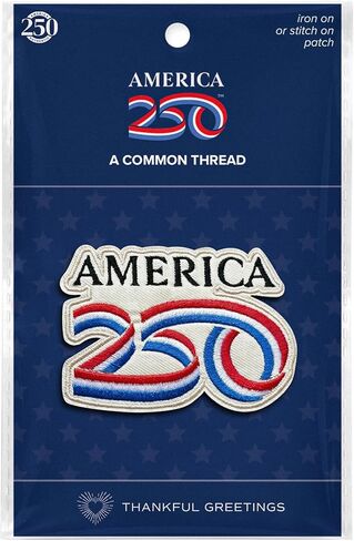 America 250 Heat Press Embroidered Patches A250 Light – Officially Licensed A250 Commemorative Iron-On Appliqués for Jackets, Hats & Bags in Kuwait