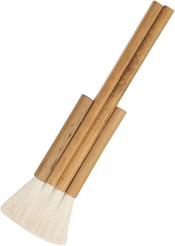 Goats Hair Hake Watercolor Paint Handle Reusable Drawing Tool for Blending Oil Acrylic Paint Suitable for Students Adults Art, 4 Rows in Kuwait