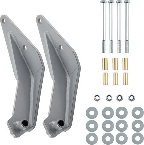 مجموعة الصدمات الأمامية المزدوجة الجديدة المتوافقة مع Ford F250 F350 Super Duty 4WD 1999-2004، فولاذ عالي القوة، مُصنع باستخدام الحاسب الآلي، لموديلات Front Leaf Spring Gas Diesel V8 V10 in Kuwait