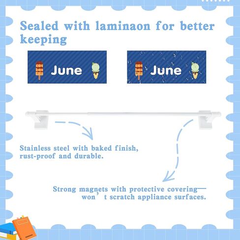 Magnetic Flip Calendar for Classroom with Adjustable Magnetic Rod for Whiteboard Teacher Must Haves (8-4) in Saudi Arabia