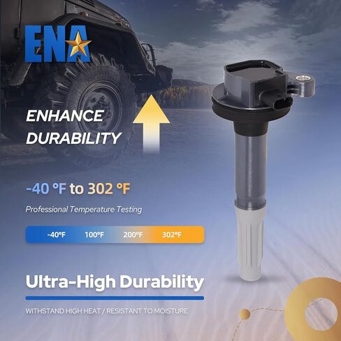مجموعة ENA مكونة من 8 ملفات إشعال متوافقة مع Ford F-150 5.0L لاستبدال UF824 FR3E12A375AA in Kuwait