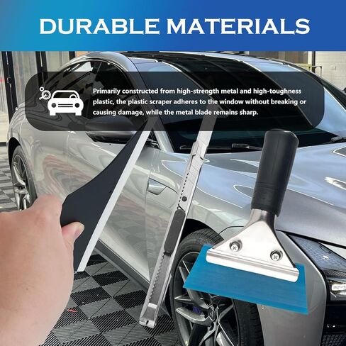 18PCS Window Tint Car Kit,Multi-Tool Car Window Tint Kit Includes Vinyl Squeegee,Felt Squeegee,Cutting Knife with Blade,Universal Cars Tints Kits for Cars Tints & Modifications in Kuwait