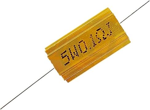 1PCS RX24 5W Aluminum Power Metal Shell Case Wirewound Resistor 0.01R ~ 300K 1 2 3 5 6 8 10 20 100 150 200 300 500 1K 10K ohm(RX24 5W 50R) in Saudi Arabia