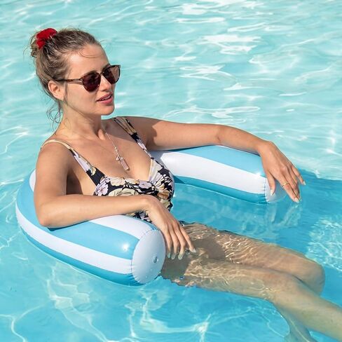 Arrowbash 4 Pack Inflatable Swimming Pool Noodle Float Set Pool Floats for Adults, Swim Noodles Curved Swimming Float for Adult Summer Beach Party Vacation Sea Beach Lake in Kuwait
