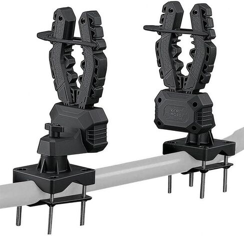 KEMIMOTO Single Bow Rack Hunting Tool Holder Gear Mount for UTV and ATV, Auto-Grip with Rubber Straps Compatible with Hunting Bike Tree Stand Mobility Scooter Snowmobile, Holds 1 Pcs (2-Pack) in Kuwait