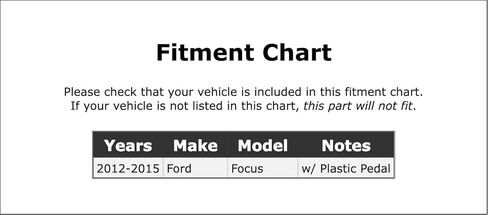 مستشعر دواسة الوقود متوافق مع Ford Focus 2015 2014 2013 2012 P-2952654 in Kuwait