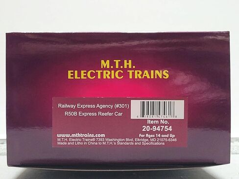 M.T.H. Electric Trains MTH Premier Railway Express Agency R50B Express Reefer #301 O Gauge 20-94754-301 in Kuwait