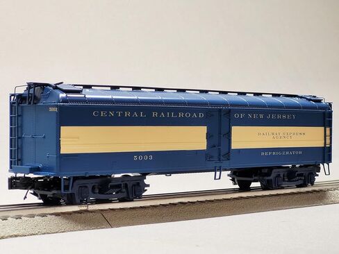 م.ث. القطارات الكهربائية MTH Premier Jersey Central R50B Express Reefer #5003 O Gauge 20-94750-5003 in Kuwait