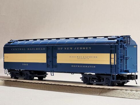 م.ث. القطارات الكهربائية MTH Premier Jersey Central R50B Express Reefer #5003 O Gauge 20-94750-5003 in Kuwait