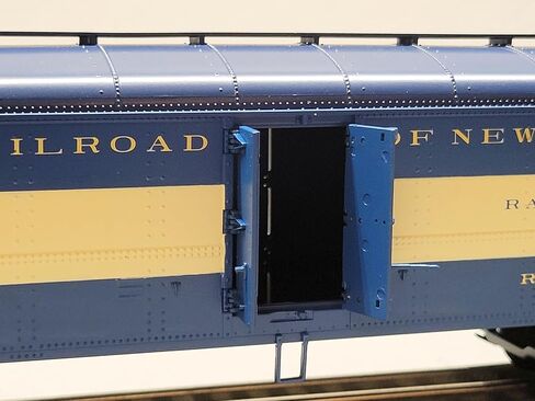 م.ث. القطارات الكهربائية MTH Premier Jersey Central R50B Express Reefer #5003 O Gauge 20-94750-5003 in Kuwait