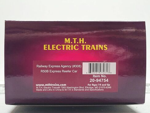 M.T.H. Electric Trains MTH Premier Railway Express Agency R50B Express Reefer #308 O Gauge 20-94754-308 in Kuwait