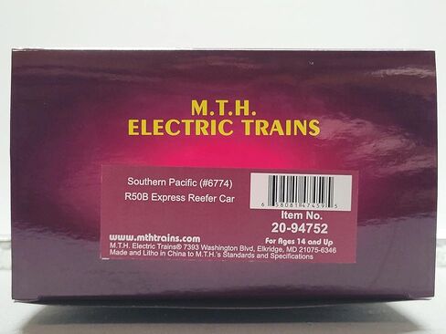 م.ث. القطارات الكهربائية MTH Premier Southern Pacific R50B Express Reefer #6774 O Gauge 20-94752-6774 in Kuwait