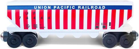 Union Pacific Hopper 250th Anniversary Wooden Train Car – UPRR Commemorative Wooden Railway Car, Compatible with Major Railway Systems in Kuwait