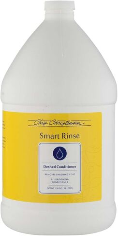 بلسم الحيوانات الأليفة فائق التركيز SmartRinse De-Shed من كريس كريستنسن، يصنع ما يصل إلى 8 زجاجات، العناية كالمحترفين، ترطيب عميق، يساعد على تخفيف اللمعان، تقليل تساقط الشعر، صنع في الولايات المتحدة الأمريكية، 1 جالون in Saudi Arabia