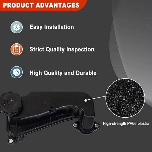 Air Oil Separator Assembly Compatible with 2023 2024 F250 F350 Super Duty OR 2011+ 6.7L Powerstroke Diesel -PCV CCV Vent Valve Engine Crankcase #PC3Z-6A785-A, PC3Z6A785A in Kuwait