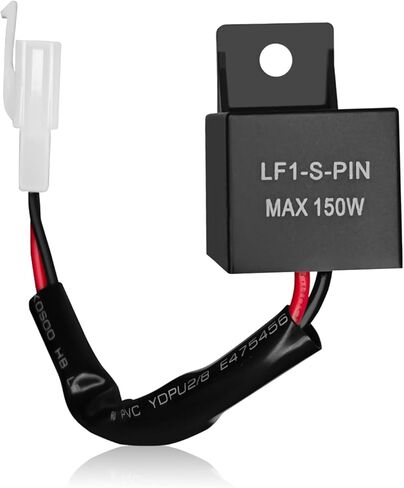 مرحل وامض LED لإشارة الانعطاف، مرحل وامض إشارة الانعطاف الإلكتروني LED، طقم موصلات أسلاك مرحلات وامضة 12 فولت 2 دبوس لإصلاح معظم مصابيح إضاءة مؤشر الدراجات النارية معدل فلاش مفرط in Kuwait