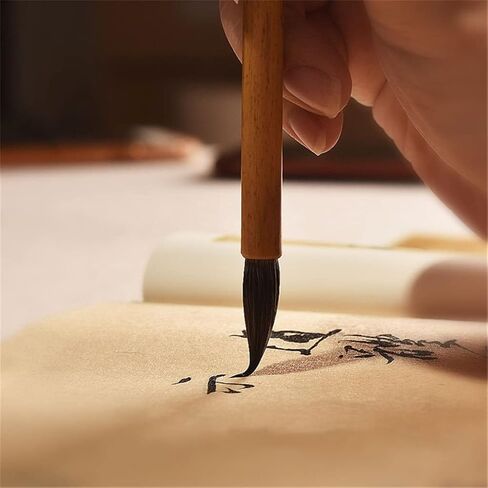Weasel Hair Writing Brush Regular Script Running Script Calligraphy Brush Chinese Painting Outline Pen(L) in Kuwait