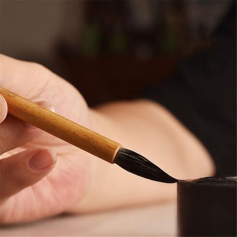 Weasel Hair Writing Brush Regular Script Running Script Calligraphy Brush Chinese Painting Outline Pen(L) in Kuwait