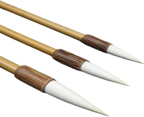 Woolen Hair Lian Brush Set Regular Script Official Script Calligraphy Writing Pen Traditional Chinese Painting Pen in Kuwait