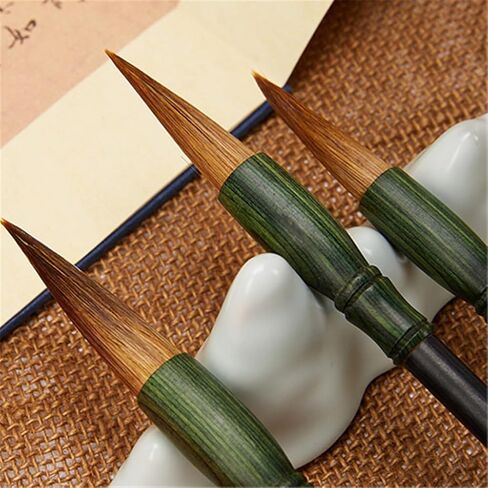 Brush Set Wolf Hair Sheep Hair Hair Calligraphy Chinese Painting Regular Script Running Script in Kuwait