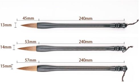 Chinese Painting and Calligraphy Stationery Wooden Rod Brush Bucket Brush Gifts Set in Kuwait