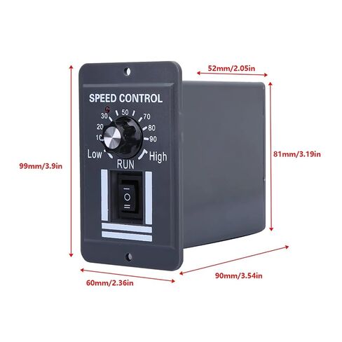 DC 12-60V 40A PWM Brush Motor Speed Controller CW CCW Reversible Switch in Kuwait