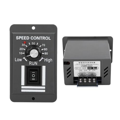 DC12-60V 20A DC Brush Motor Speed Controller Forward/Reverse Electric Motor Speed Regulator Controller in Kuwait
