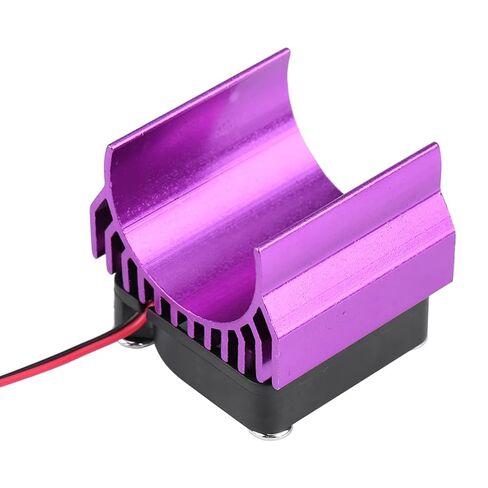 HUIOP RC Heat Sink with Cooling Fan, Powerful Cooling System for 540/550 / 3650 Motor, Ideal for Preventing Overheating in RC Car Racing Enthusiasts (Purple) in Kuwait