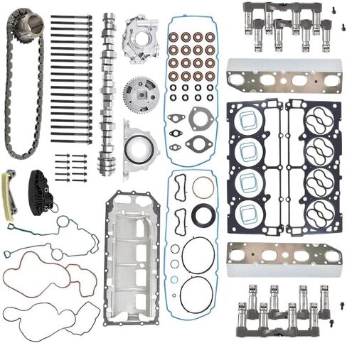 MDS Lifters VVT Camshaft Head Gaskets Oil Pump Overhaul Kit for 2009-2015 Ram 1500 5.7L V8 HEMI Engines – Includes Parts 53022263AF and 5038785AD in Kuwait
